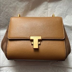 Juliette Mixed Material Mini Satchel crossbody bag